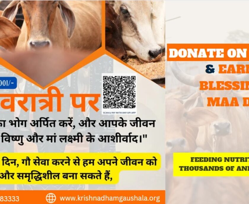 Donate on Navratri - Krishna Dham