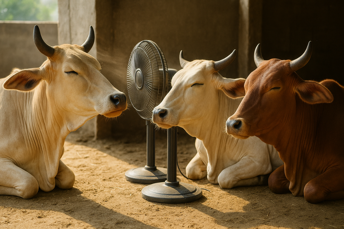 Cows suffering in heat