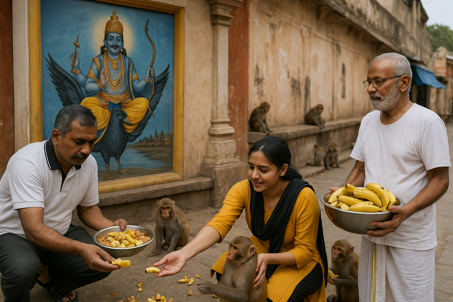 Saturday Monkey Feeding Seva – Vrindavan & Mathura