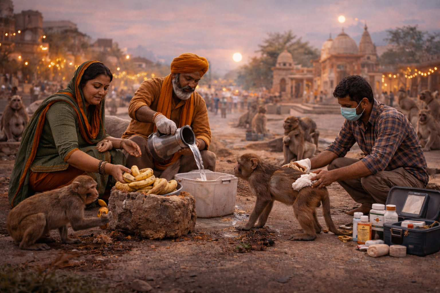 Sankat Chaturthi / Sakat Chauth • Vanar Seva in Vrindavan & Mathura