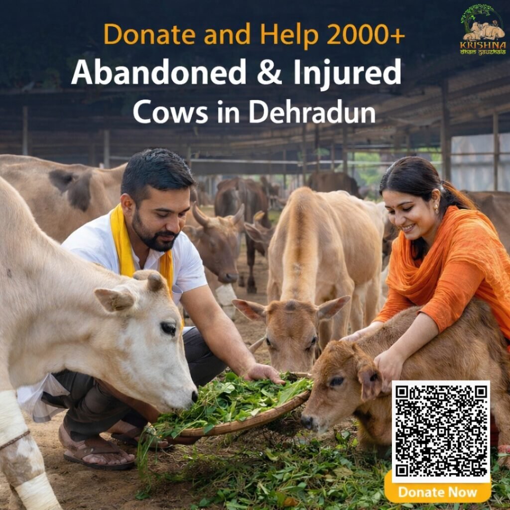 Donate and Help 2000+ Abandoned & Injured Cows in Dehradun