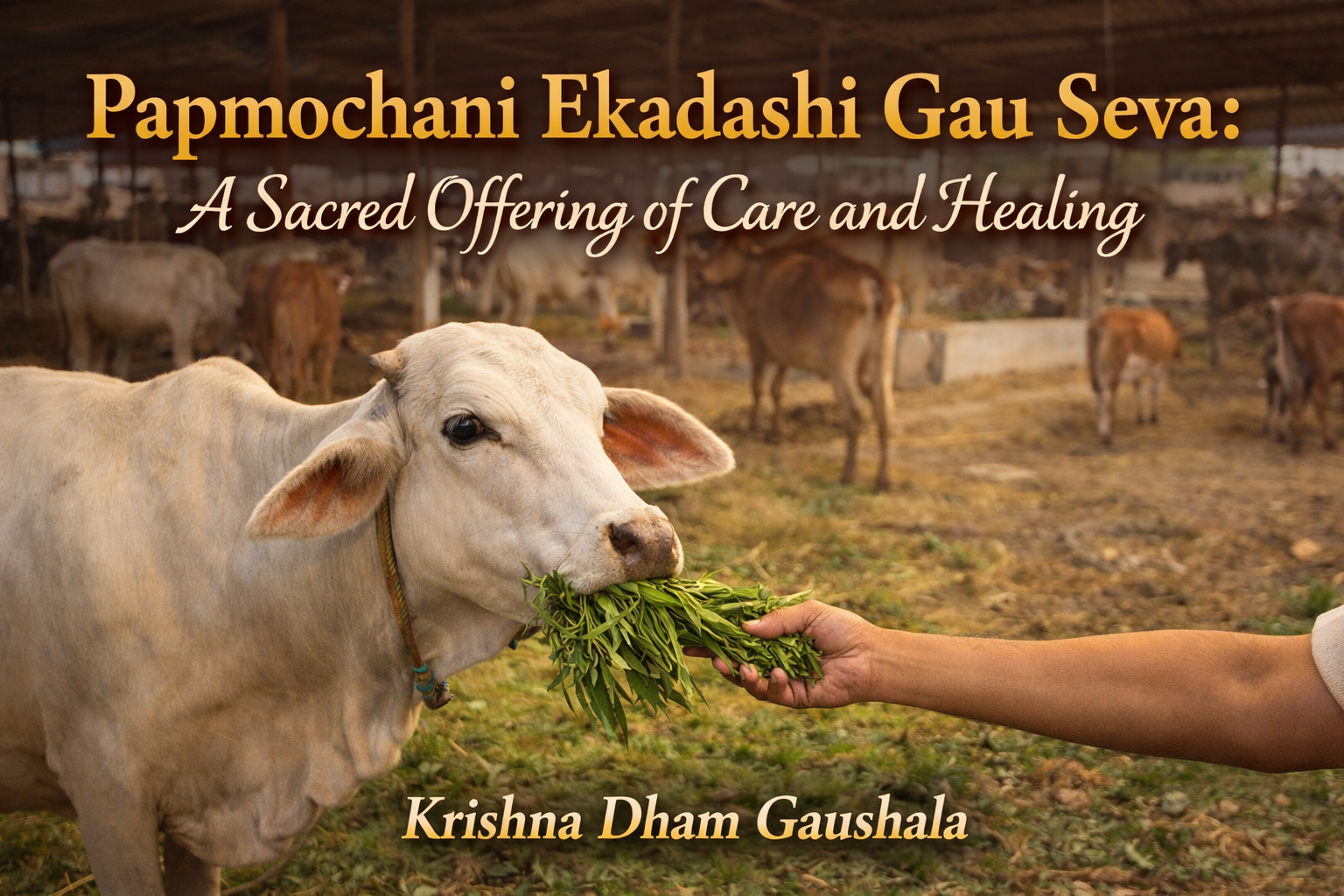 Papmochani Ekadashi Gau Seva