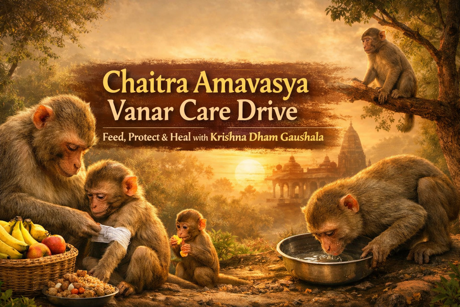 Chaitra Amavasya Vanar Care – Feed, Protect & Heal