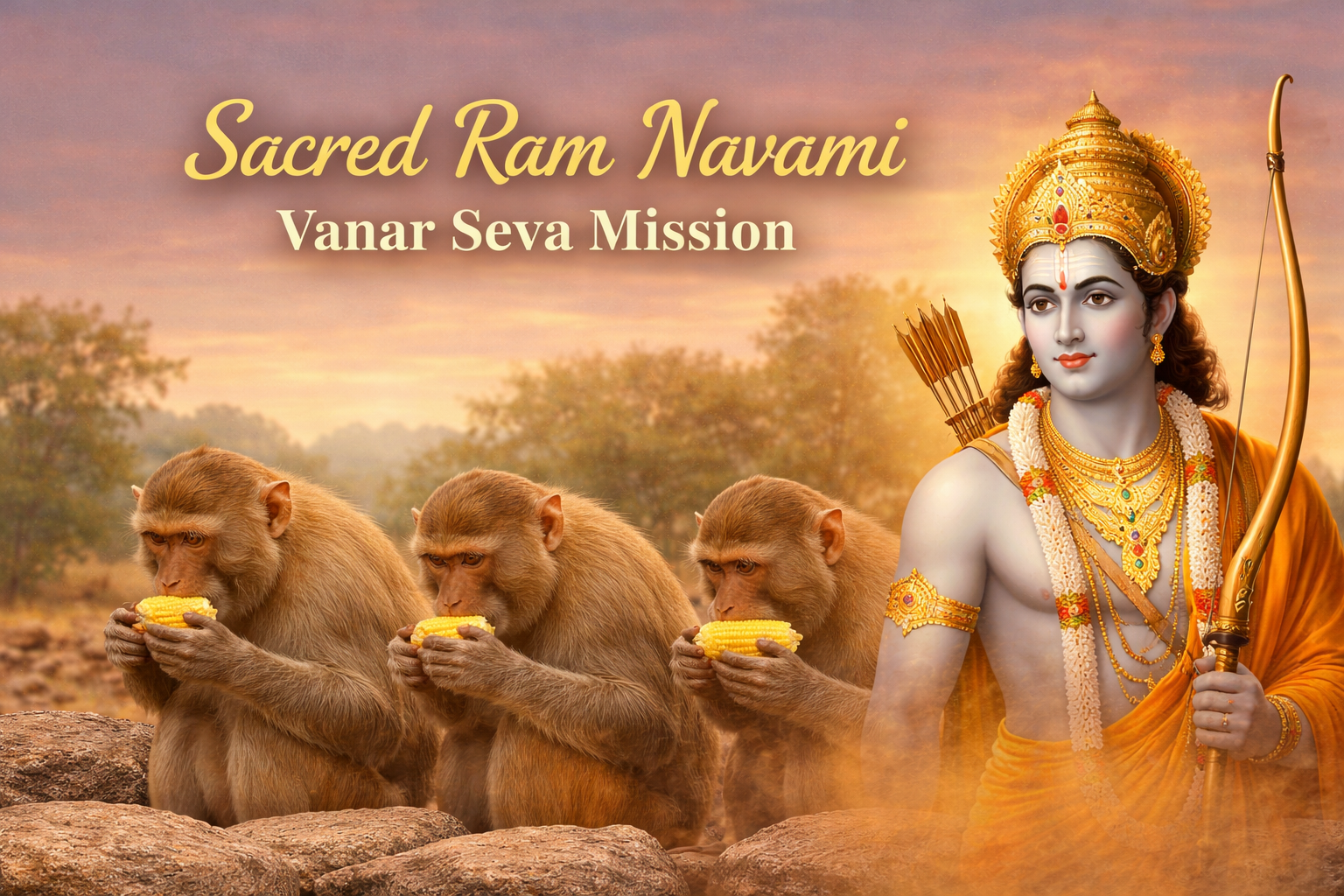 Sacred Ram Navami Vanar Seva Mission