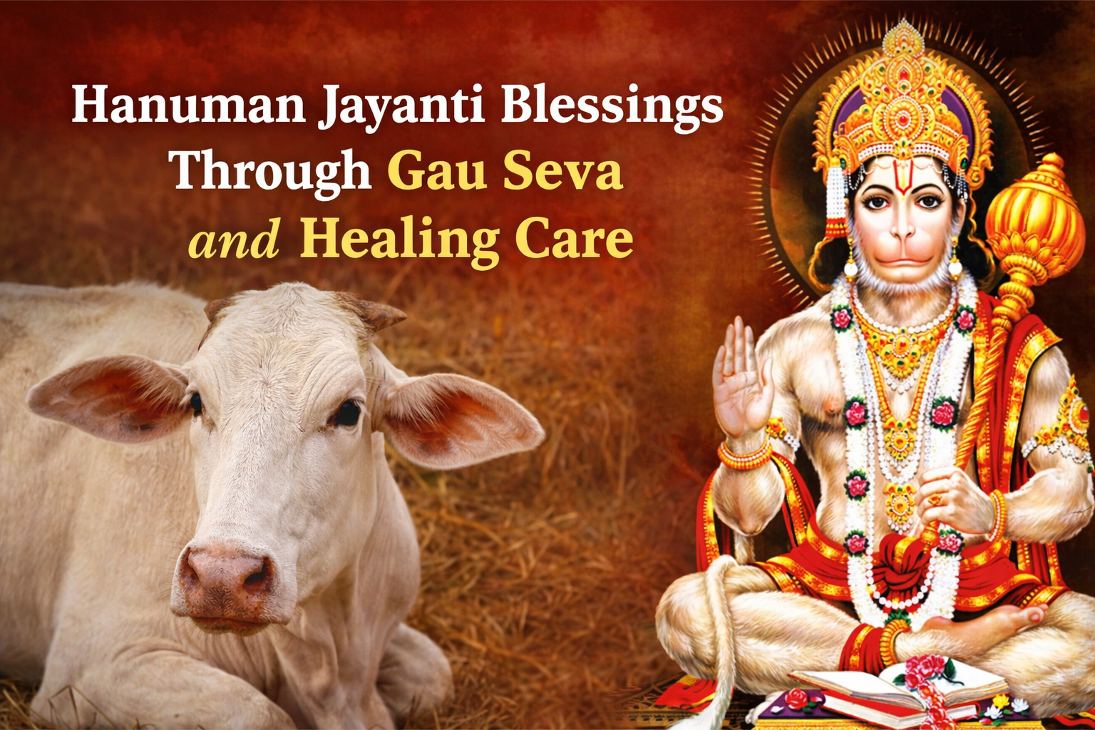 Hanuman Jayanti Blessings Through Gau Seva and Healing Care