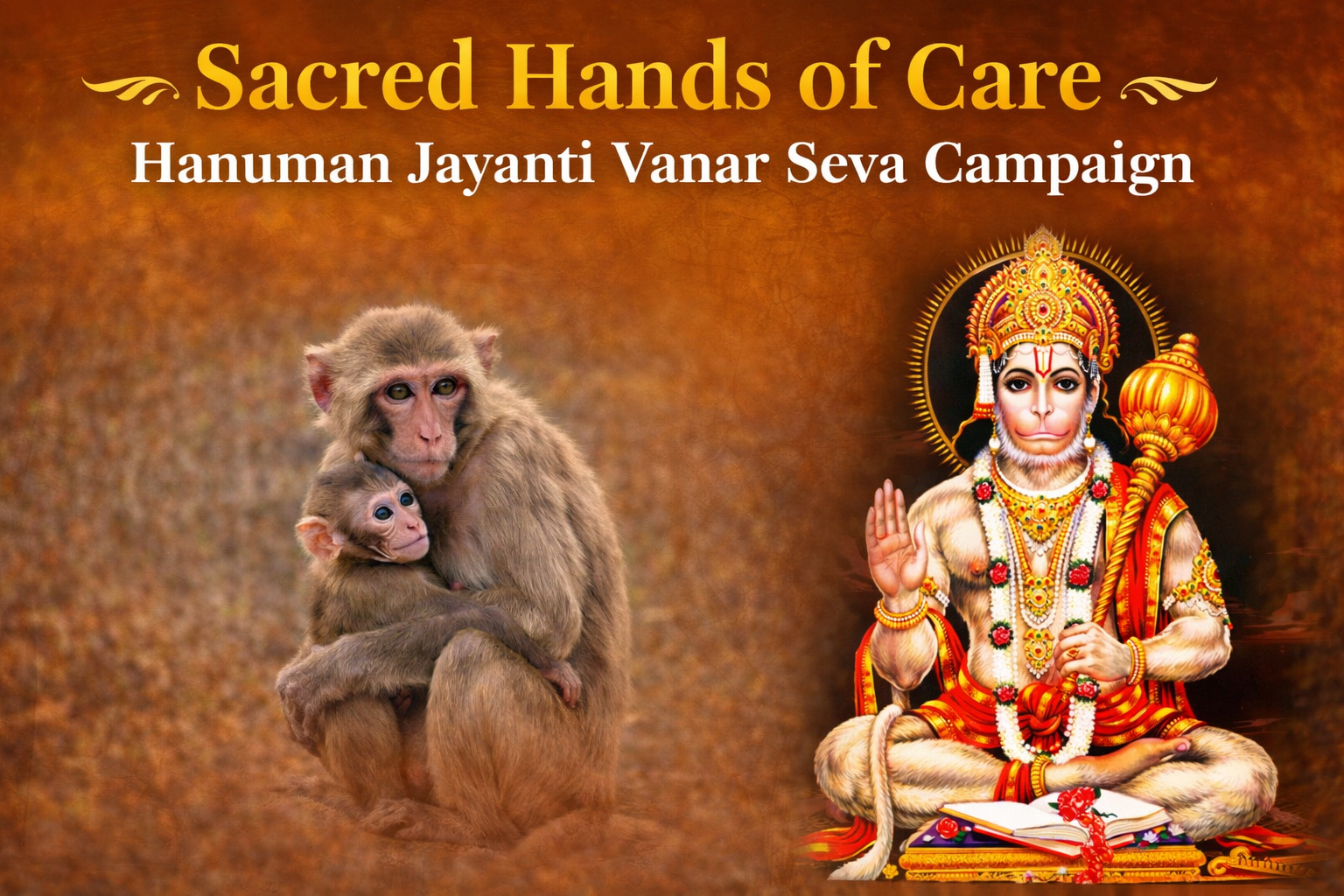 Sacred Hands of Care: Hanuman Jayanti Vanar Seva