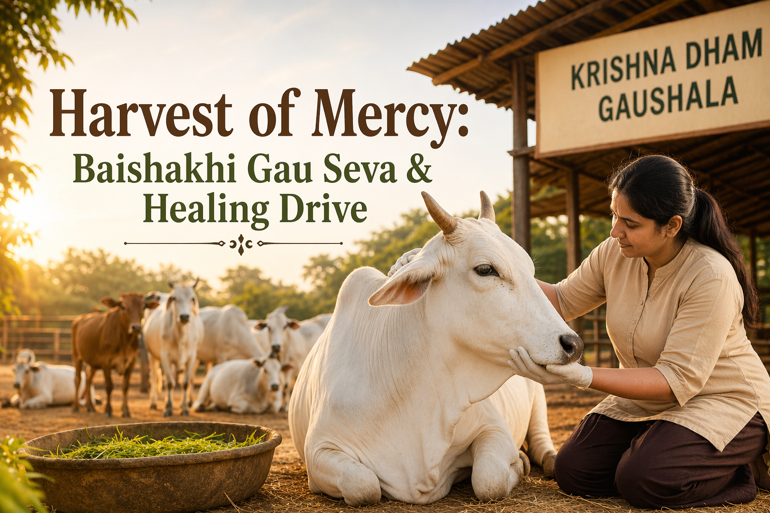 Harvest of Mercy: Baishakhi Gau Seva amd Healing Drive
