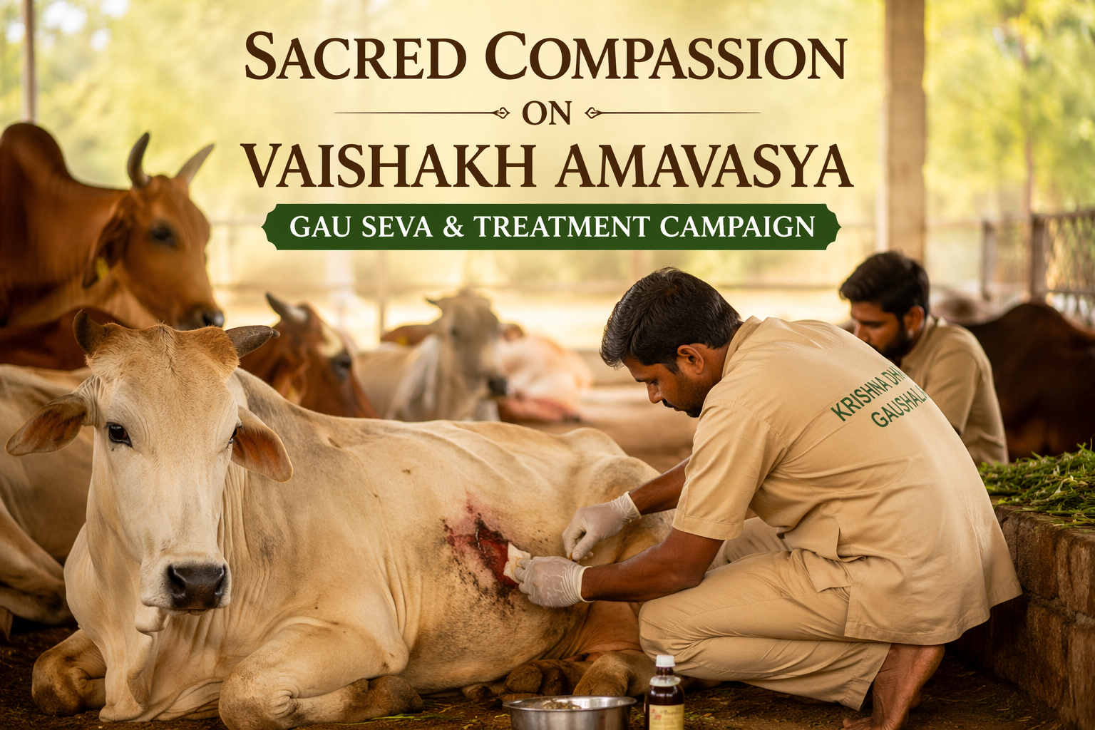 Blessings of Gau Seva on Vaishakh Amavasya