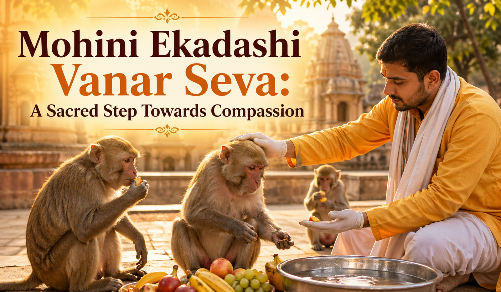 Mohini Ekadashi Vanar Seva: A Sacred Step Towards Compassion