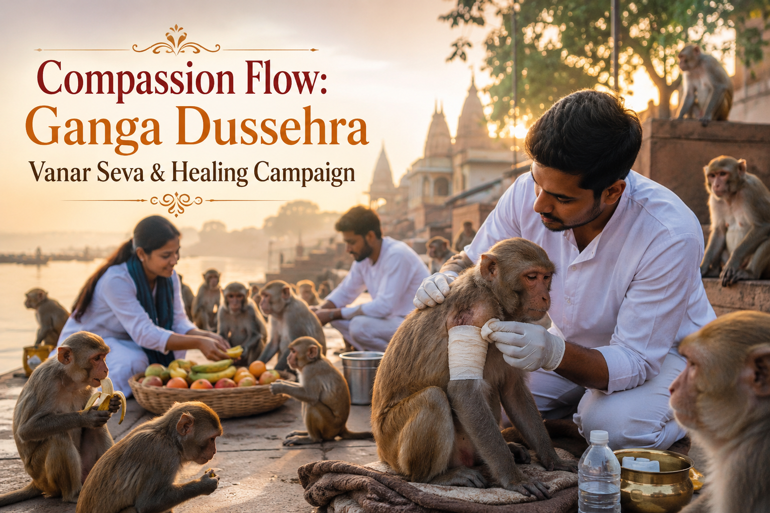 Ganga Dussehra Vanar Seva and Healing Drive