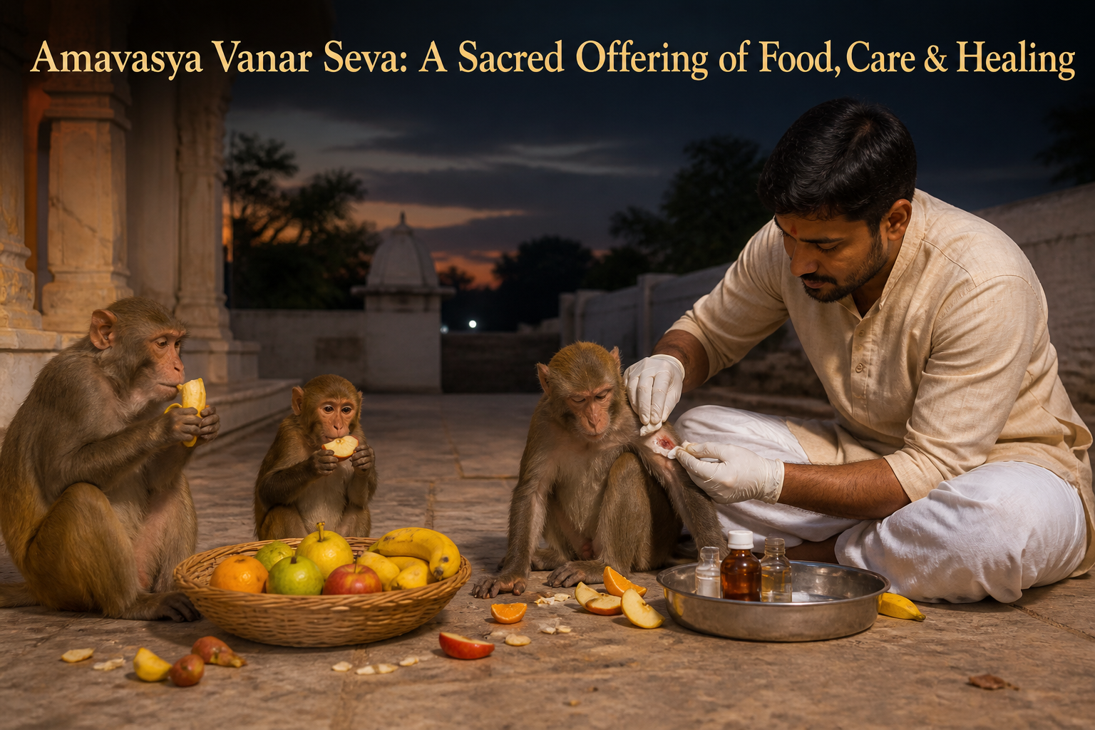 Amavasya Vanar Seva: A Sacred Offering of Food, Care & Healing
