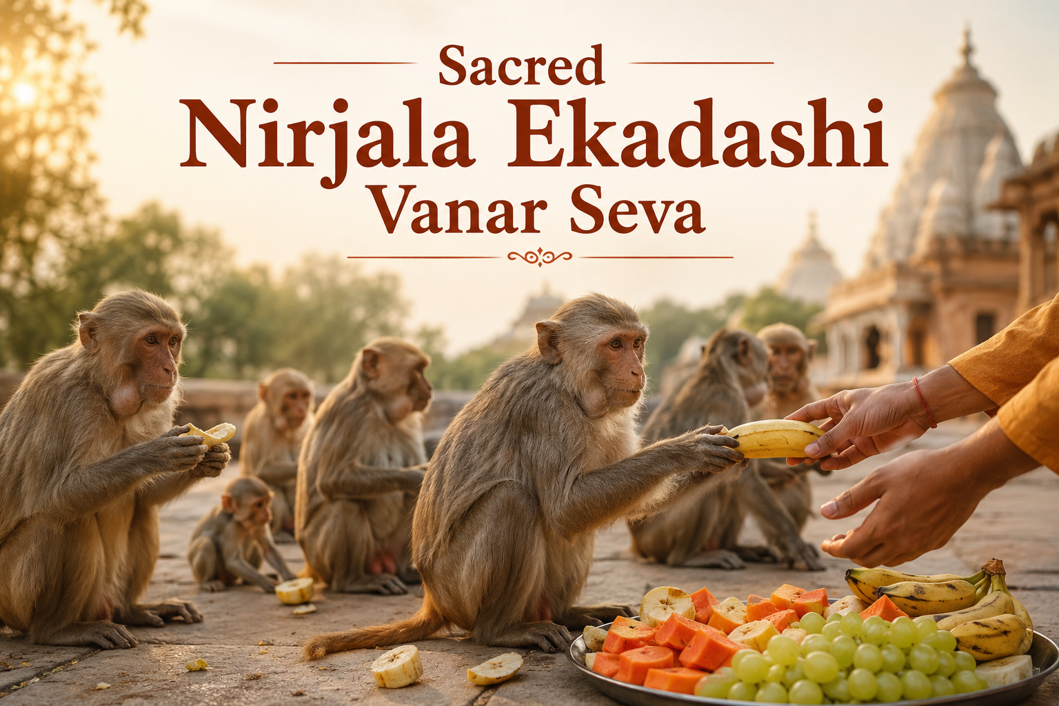 Sacred Nirjala Ekadashi Vanar Seva