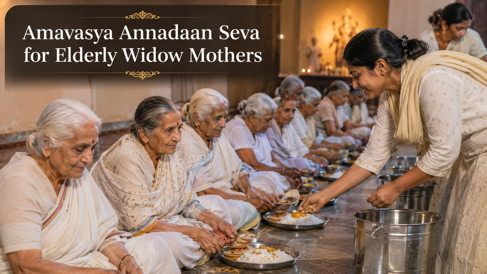 Amavasya Annadaan Seva for Elderly Widow Mothers