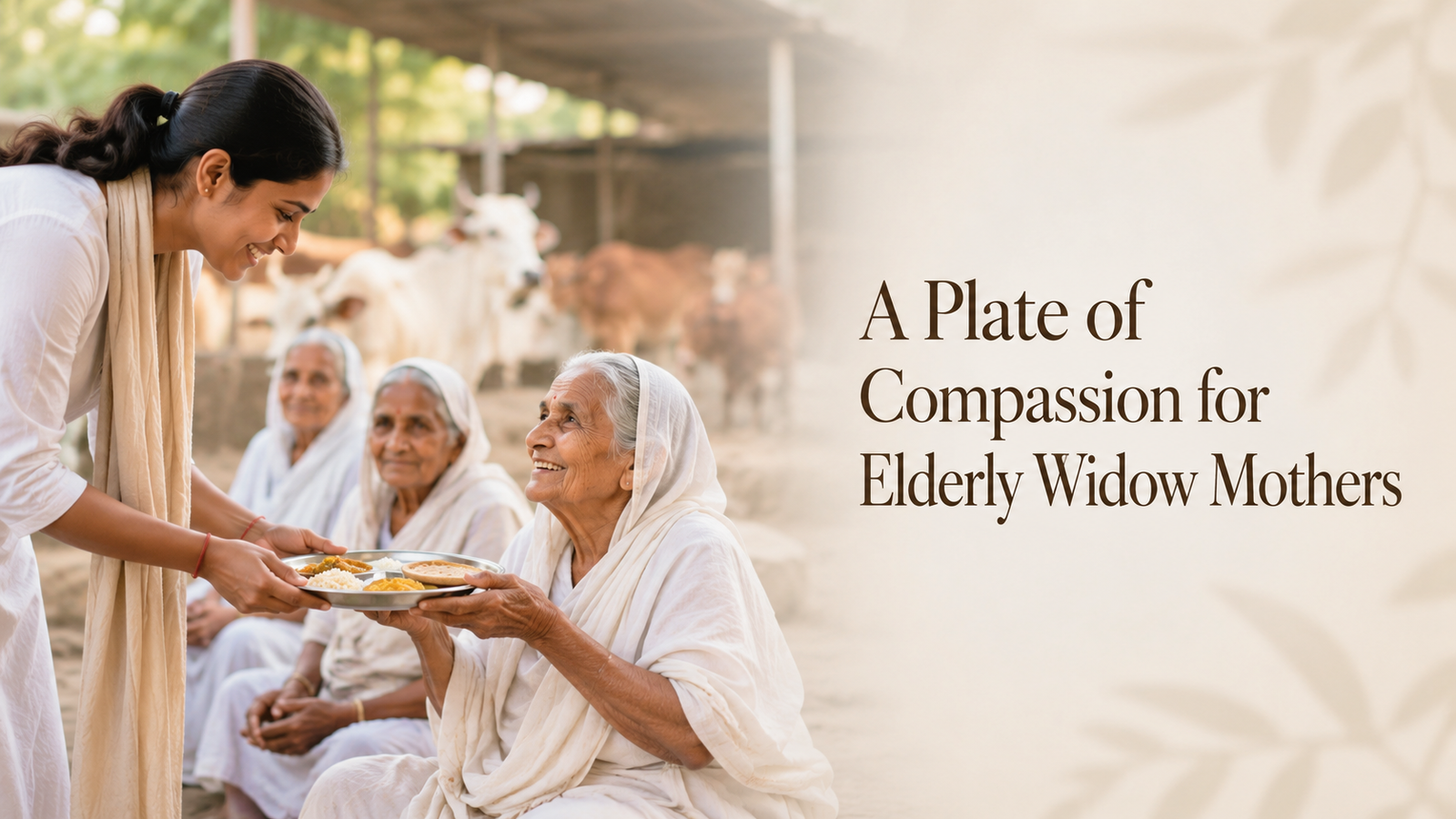 A Plate of Compassion for Elderly Widow Mothers