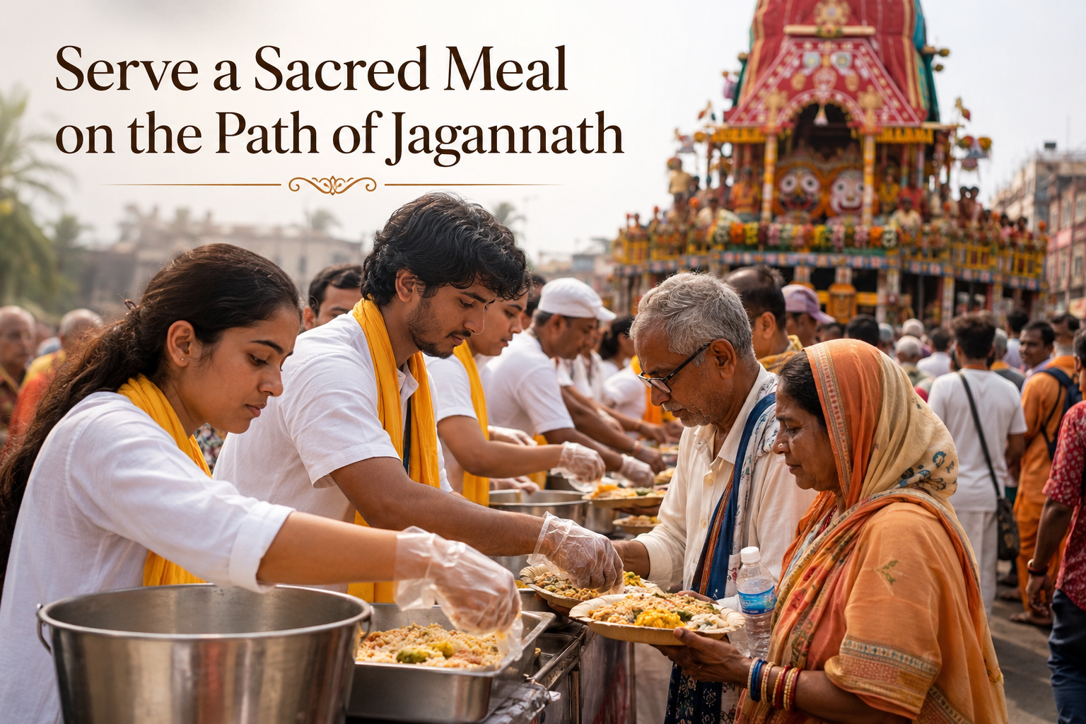 Serve Meals During Jagannath Rath Yatra