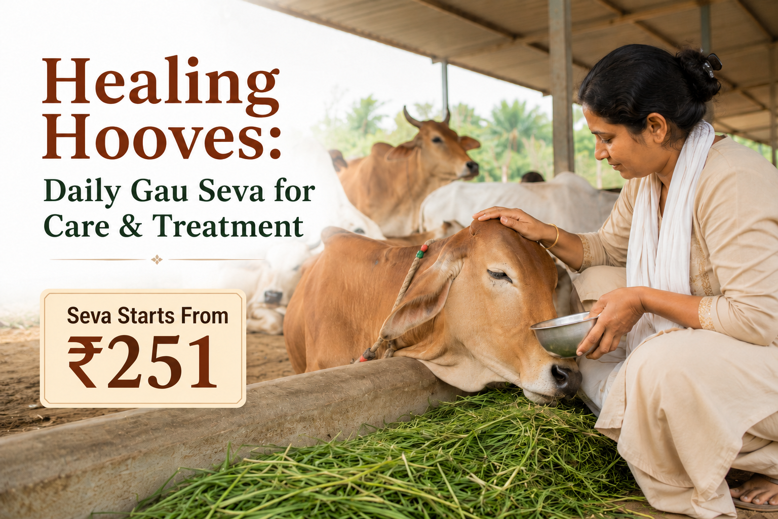 Healing Hooves: Daily Gau Seva for Care and Treatment