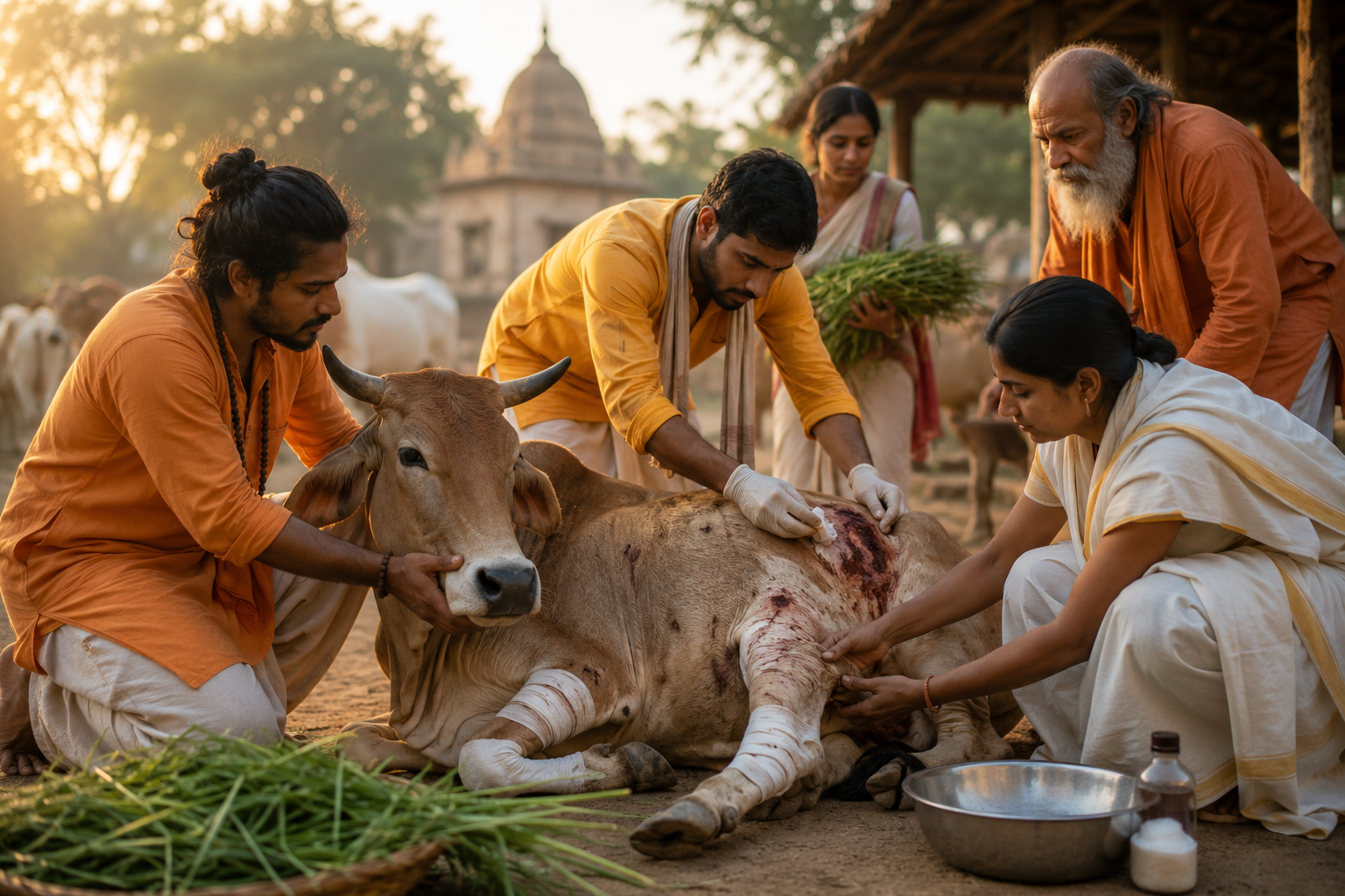  सनातन धर्म का पावन कर्तव्य: नियमित गौ सेवा एवं गौ उपचार अभियान