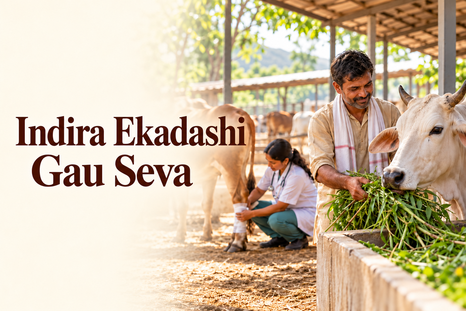 Indira Ekadashi Gau Seva